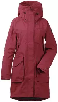 Плащ женский Didriksons THELMA WNS PARKA, простой красный, 502716 (Размер: 32)