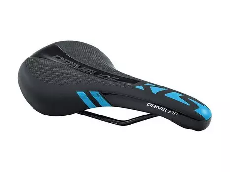 Седло для велосипеда KELLYS DRIVELINE, MTB, 277x162 мм, технология zone cut, чёрно-синее