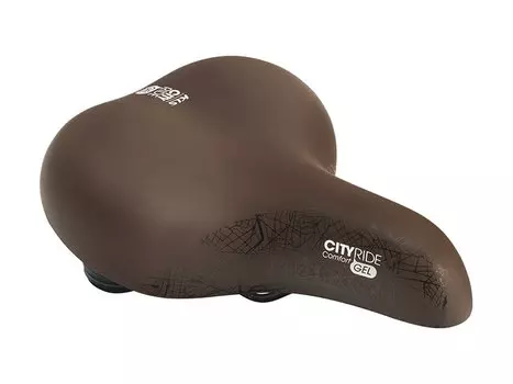 Седло для велосипеда KELLYS SITYRIDE GEL, CITY, 260 х 225 мм, гель/пена, эластомер, коричневый