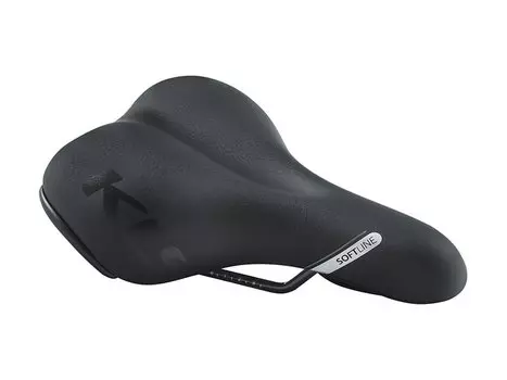 Седло для велосипеда KELLYS SOFTLINE GEL, CITY, 257 х 187 мм, гель/пена, черный