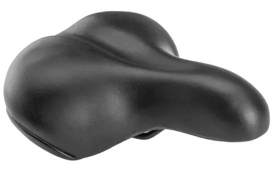Седло HOGGER, комфорт 250x215 мм, унисекс, эластомер, черное , SDHG50215E0BK