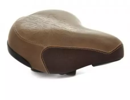 Седло комфортное для велосипеда, Vinca Sport,260х230мм, коричневое,Vintage, VS 9032 Royal Lady brown