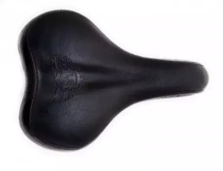 Седло комфортное для велосипеда, Vinca Sport, 258х190мм, черное, Vintage, VS 8291 Royal Man black