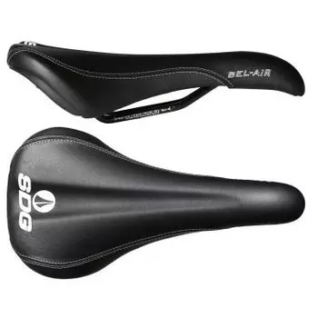 Седло SDG Bel-Air RL Steel, 270х140 мм, черно-белый, 00070DS