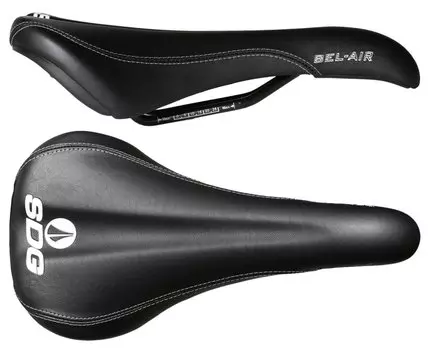 Седло SDG Bel-Air RL Steel, 270х140 мм, черно-белый, 00070DS