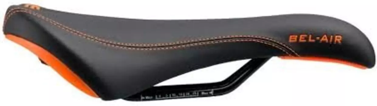 Седло SDG Bel-Air RL Steel, черно-оранжевый, 00083DS
