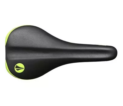 Седло SDG Falcon Ti-Alloy, 277х140мм, черно-зеленый, 01010DS