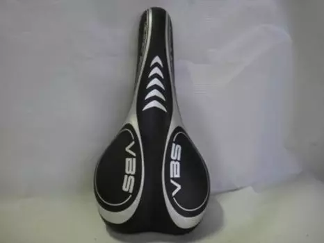 Седло TBS Velotec, чёрно-серое с замком, размер 275-135мм