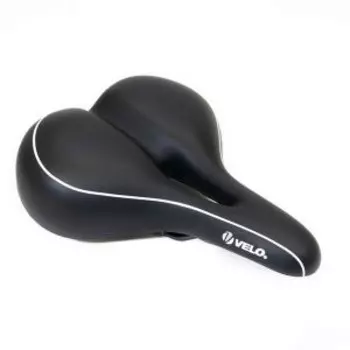 Седло VELO комфорт 270x213 мм, вакуумное, с вентиляцией, черное, SD-VL-6322-0-BK