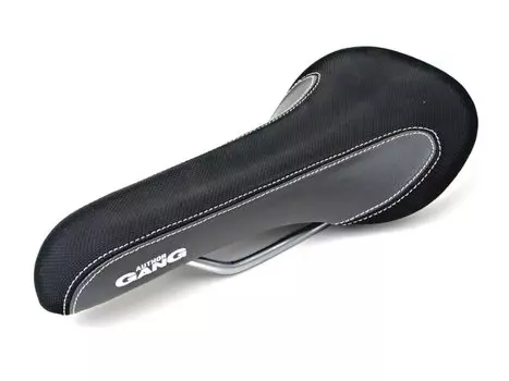 Седло велосипедное AUTHOR AGANG, спорт, для Freeride/4X, высокопрочное, черно-серое, 8-31051303
