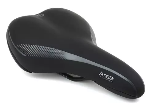 Седло велосипедное AUTHOR AREA X7, 260х170 мм, 400г, гелевое, комфортное, черное, 8-31048042