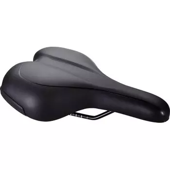 Седло велосипедное BBB 2019 saddle Meander Active 185, City Saddle, Special PU, boron rails, 185 x 270mm, черный, BSD-92