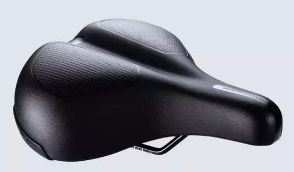 Седло велосипедное BBB ComfortPlus Upright, saddle memory foam, steel rail 230, черный, BSD-106