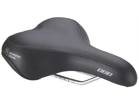 Седло велосипедное BBB MemoComfort, комфортное, 150х280мм, черное, BSD-16