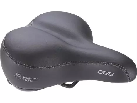 Седло велосипедное BBB SoftComfort, комфортное, 210 х 240, черное, BSD-25