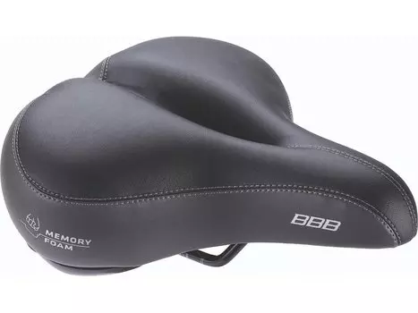 Седло велосипедное BBB SoftShape, комфортное, 210х240мм, черное, BSD-24
