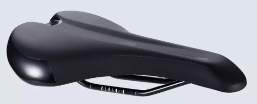 Седло велосипедное BBB Spectrum 165, боросодержащая сталь, черное, BSD-133