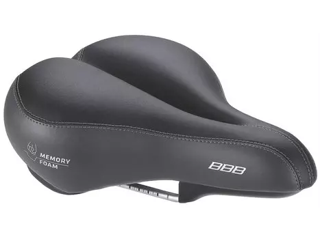 Седло велосипедное BBB SuperShape, комфортное, 225х270мм, черное, BSD-27