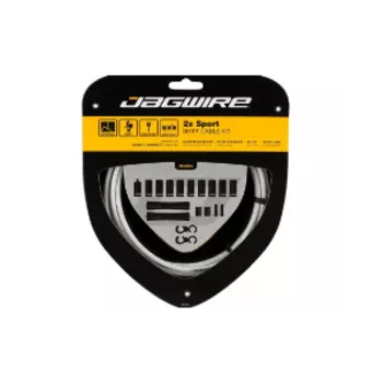 Рубашки и тросики велосипедные Jagwire Sport Shift Kit 2X Sterling, переключения, Silver, UCK328