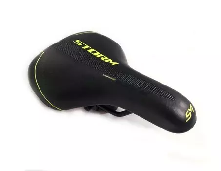 Седло велосипедное детское Forward STORM HF-AZ-9008, 235*150 мм, с замком, черно-желтый, RSAHFAZ90081