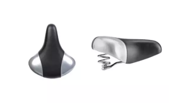 Седло велосипедное Forward HF-AZ-0801A, 245х210 мм, с замком, black/gray, УТ00019352