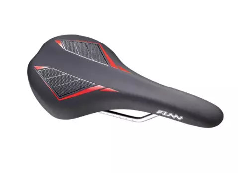Седло велосипедное Funn Skinny, 144 мм, black/red, SD18SK-03