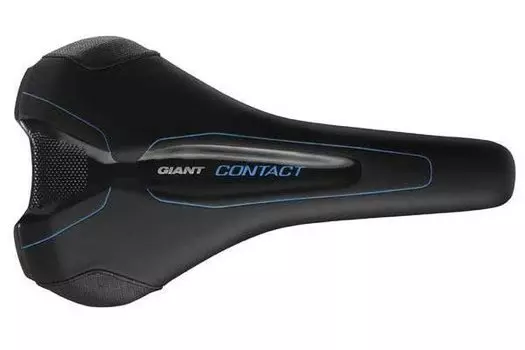 Седло велосипедное Giant CONTACT FORWARD, черный/синий, 120000012