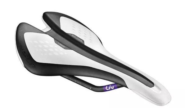 Седло велосипедное Giant LIV CONTACT SL, тип посадки - FORWARD, белый, черный, 120000079