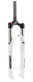 Вилка велосипедная RST Omega TNL, 27,5"х 28,6, пружинно-масляная, 100мм, D, белая, 1-0210