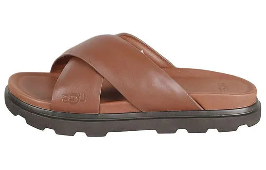 Шлепанцы мужские коричневые Ugg