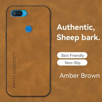 Роскошный мягкий чехол из овчины из искусственной кожи для Xiaomi Mi 8 9 10 10T Lite 9Se Pro A3 A1 A2 9T Note 10 Mix 2s 3 4, матовая задняя крышка, чехлы Xiaomi a1 серый