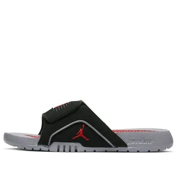 Тапочки hydro 4 retro slide 'black cement grey' Air Jordan, черный
