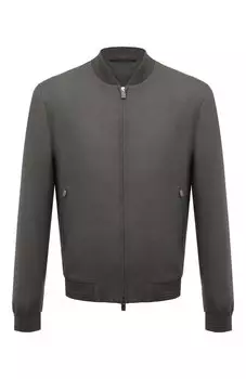 Бомбер из шелка и шерсти Corneliani