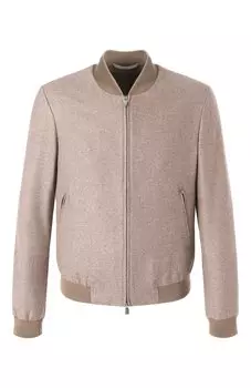 Бомбер из шелка и шерсти Corneliani