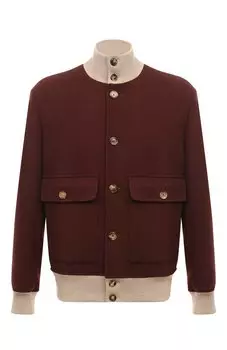 Бомбер из шерсти и кашемира Brunello Cucinelli