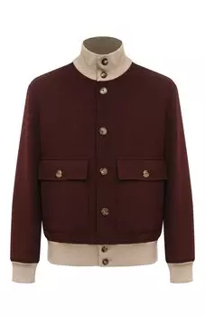 Бомбер из шерсти и кашемира Brunello Cucinelli