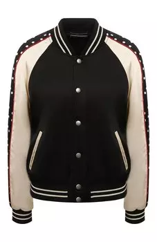 Бомбер из вискозы Saint Laurent