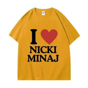 Летняя футболка унисекс «I Like Nicki», футболки больших размеров в стиле хип-хоп, винтажные футболки унисекс с короткими рукавами, модная уличная одежда, женские футболки, топы 2XL