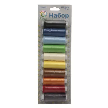Набор ниток 40/2 200 м., Ассорти, 10 шт. Astra&amp;Craft (3)