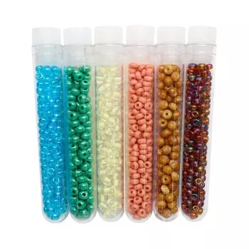 Набор бисера 10, размеры 6-7/0, 6 цветов*8гр., Preciosa