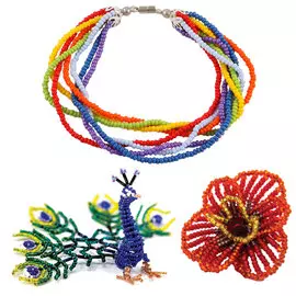 Набор для бисероплетения Hobby &amp; Pro pearl Фигурка, Браслет и Брошь