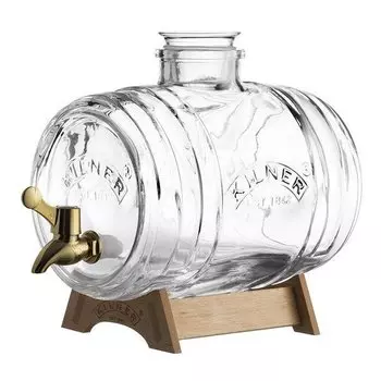 Диспенсер для напитков на подставке 3 л Kilner Barrel