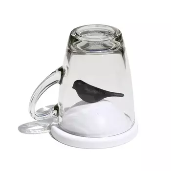 Чашка с крышкой Qualy Sparrow