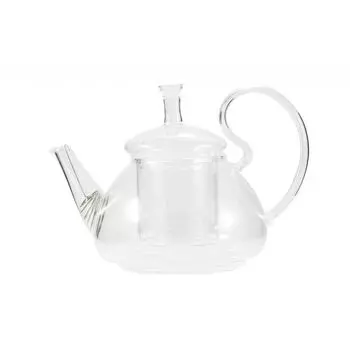 Чайник заварочный стеклянный с колбой 600 мл Shanghai Chikao Glassware Ромашка