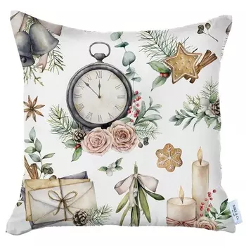 Декоративная подушка 43 x 43 см Mike &amp; Co New York Nature часы мультиколор