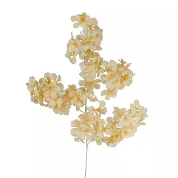 Декоративная ветка 96 см Van Manen Wild hydrangea spray кремовый