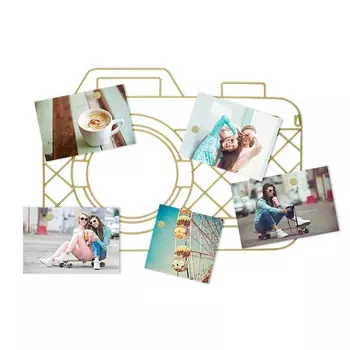 Держатель для фотографий магнитный Balvi Memory Cam золотой