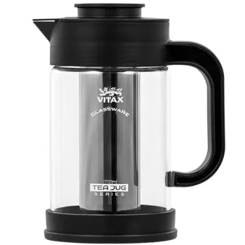 Чайник заварочный 900 мл Vitax Teajug 3-в-1 чёрный