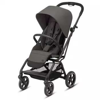 Детская коляска с дождевиком и бампером Eezy S Twist+ 2 BLK Soho Grey