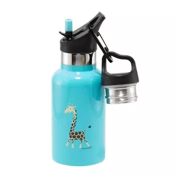 Детская термос-фляга Carl Oscar TEMPflask Giraffe 350 мл бирюзовая